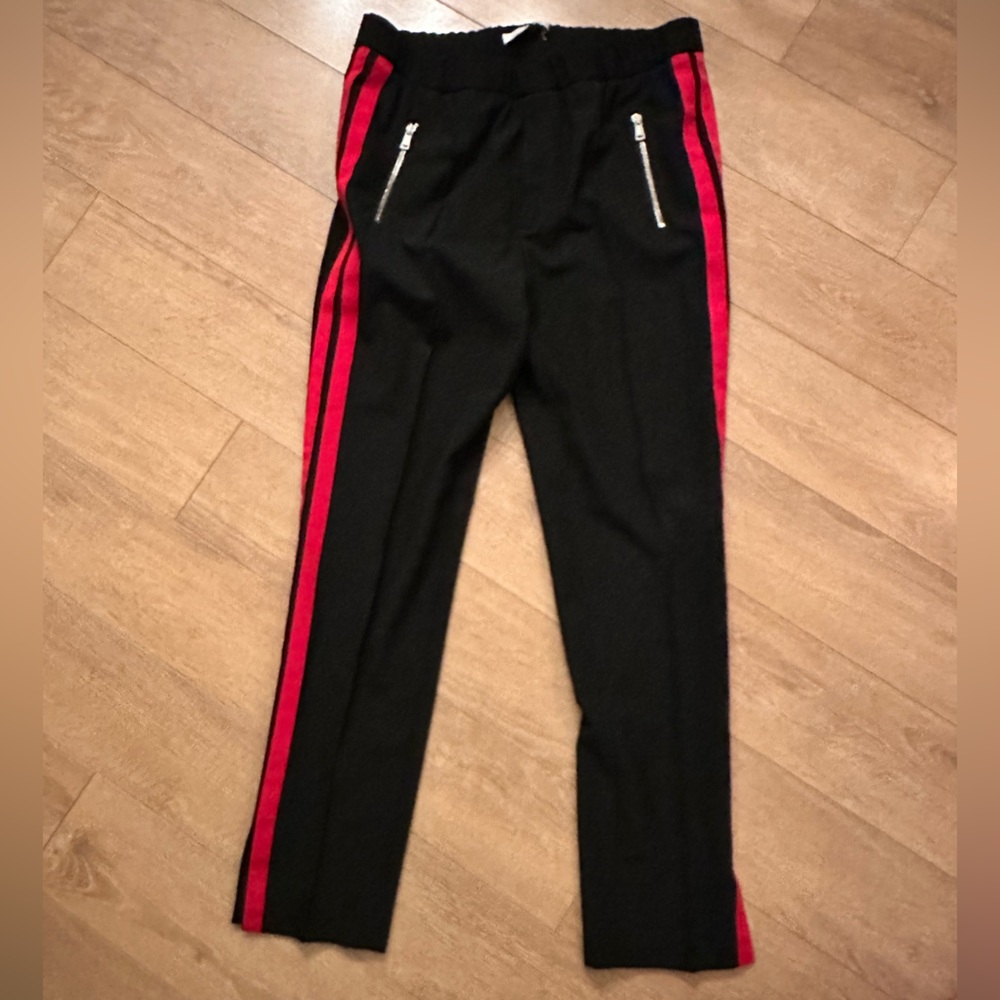 Oui Pants with red stripe size 10
